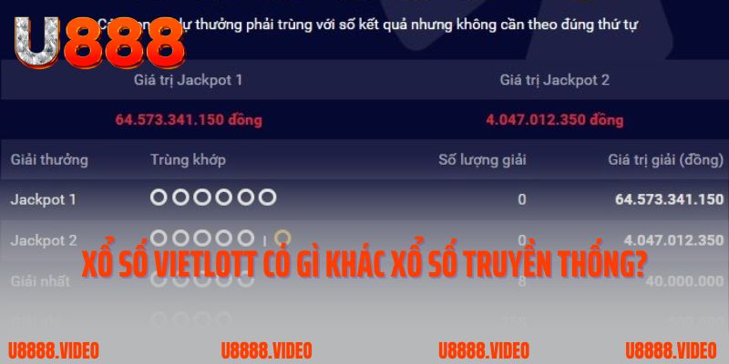 Xổ số Vietlott có gì khác so với xổ số truyền thống?